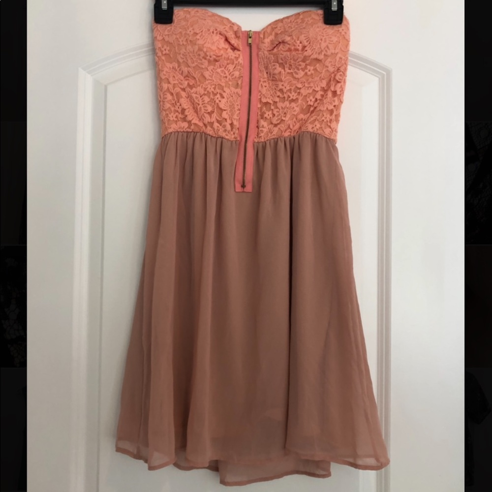 Coral Short Dress